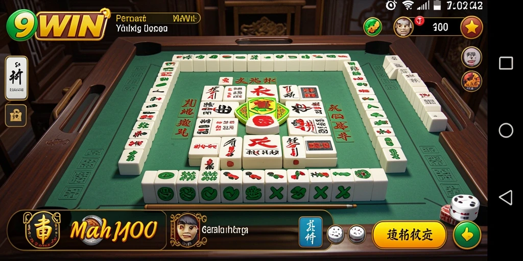Tangkapan layar dari gameplay Mahjong yang menegangkan di 9WIN.
