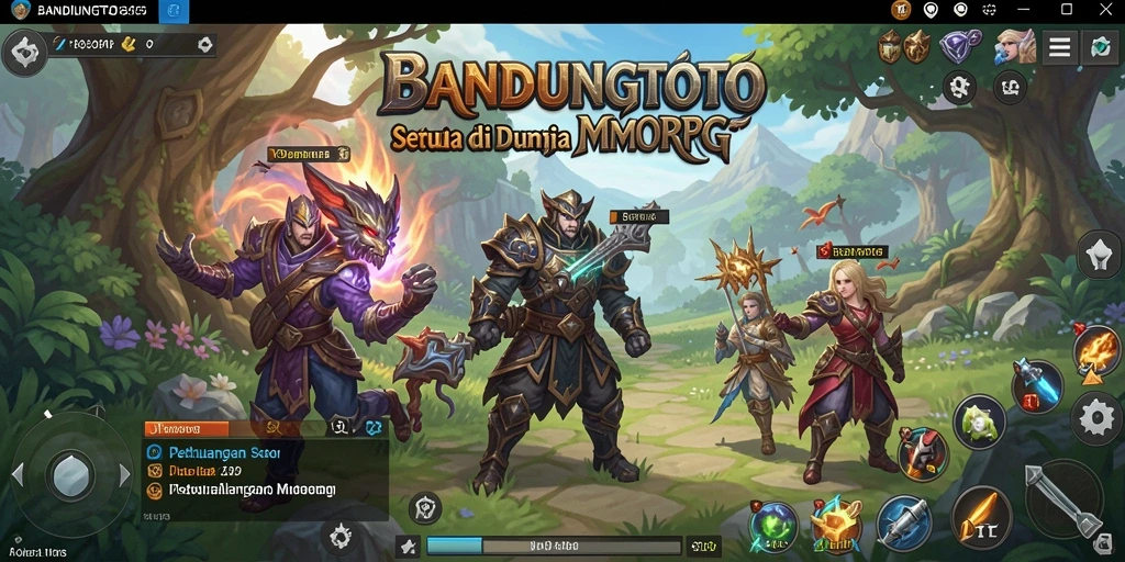 Tangkapan layar gameplay BANDUNGTOTO yang menunjukkan pertempuran epik dan eksplorasi dunia.