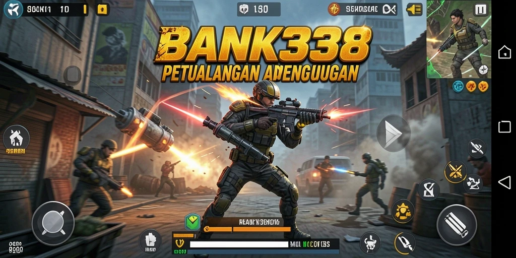 Screenshot utama BANK338 menampilkan aksi seru dalam gameplay ARPG.