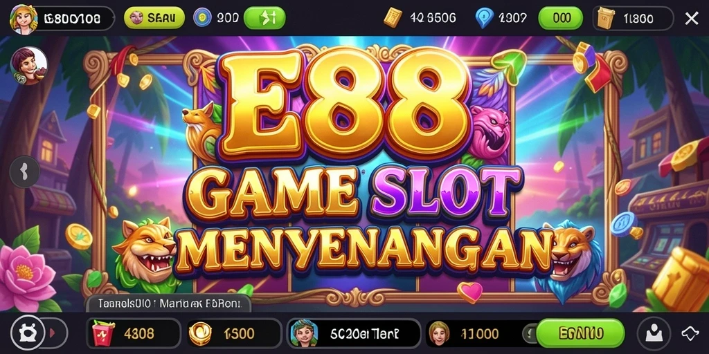 Menggambarkan gameplay seru E88 dalam dunia Slot.