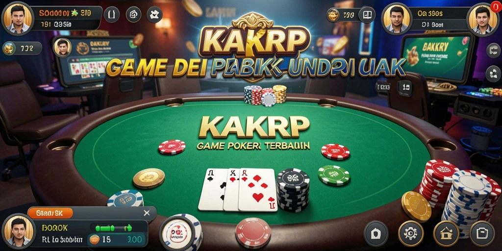 Screenshot gameplay KAKRP menampilkan suasana Poker yang mengesankan.