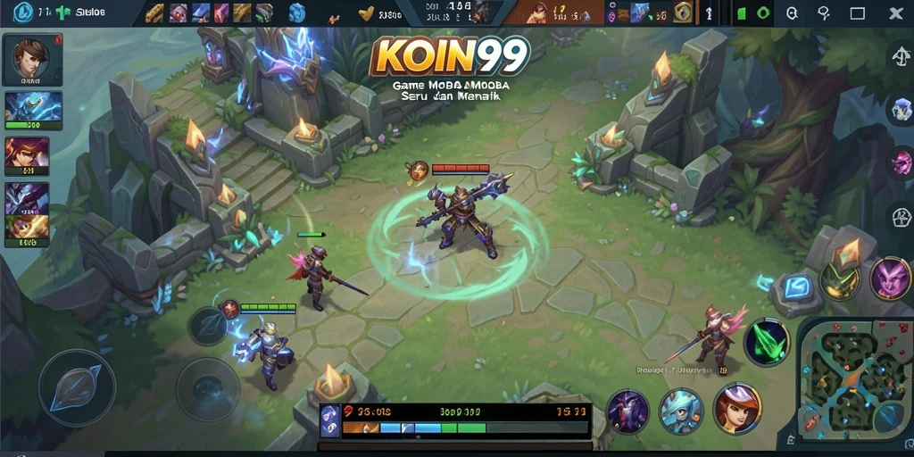 Gambaran gameplay KOIN99 yang mendebarkan dalam pertempuran tim.