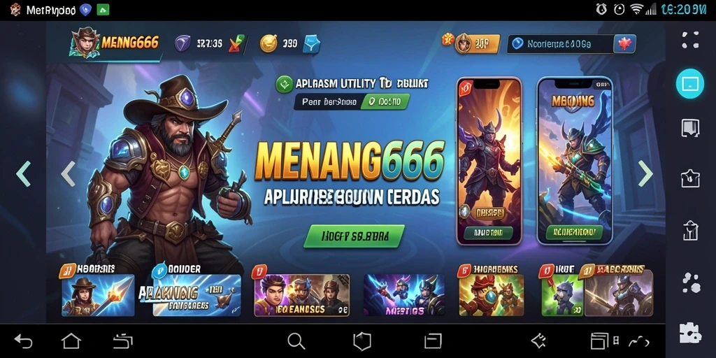 Tampilan antarmuka utama MENANG666 yang ramah pengguna dan canggih.