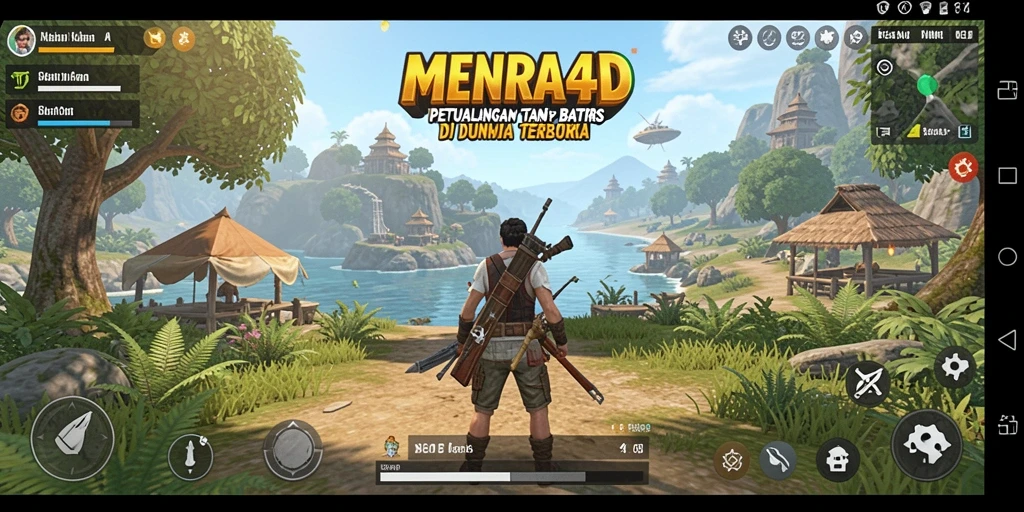 Tampilan gameplay MENARA4D di dunia terbuka yang menarik.