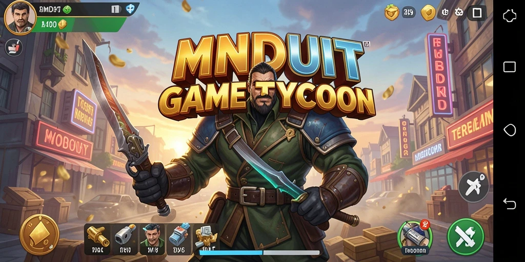 Tangkapan layar gameplay MNDUIT menunjukkan berbagai aktivitas bisnis yang menarik.
