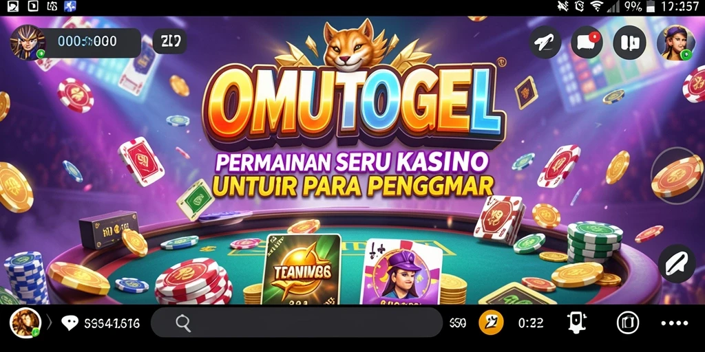 Screenshot gameplay OMUTOGEL menampilkan keseruan permainan Kasino.