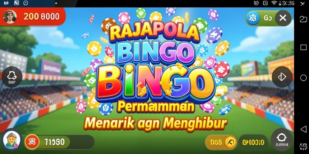 Screenshot utama RAJAPOLA menampilkan gameplay seru bingo.