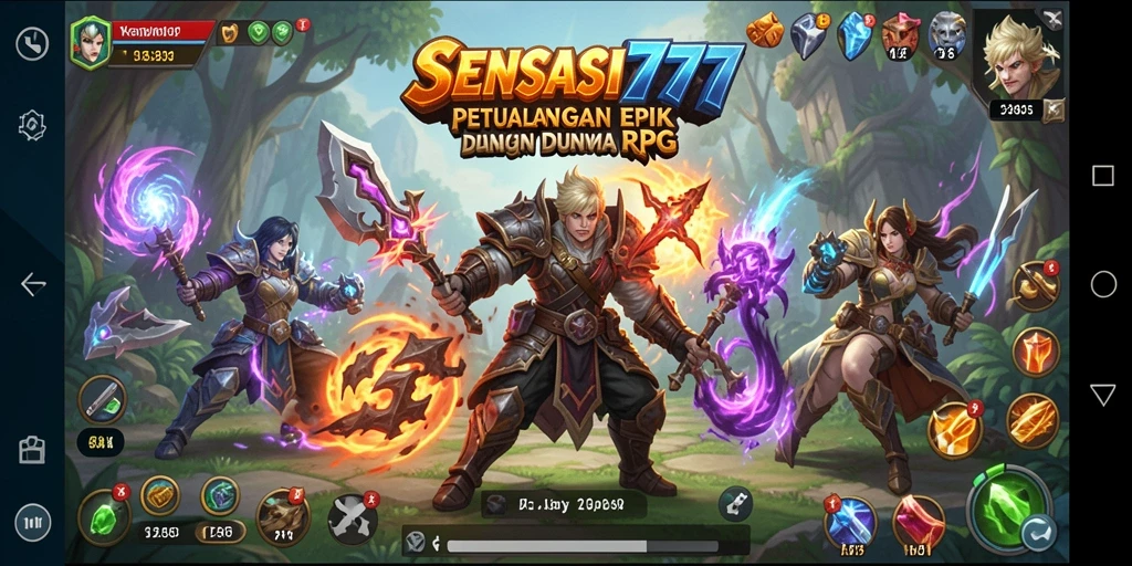 Gameplay SENSASI777 yang seru dan mendebarkan dalam dunia RPG.